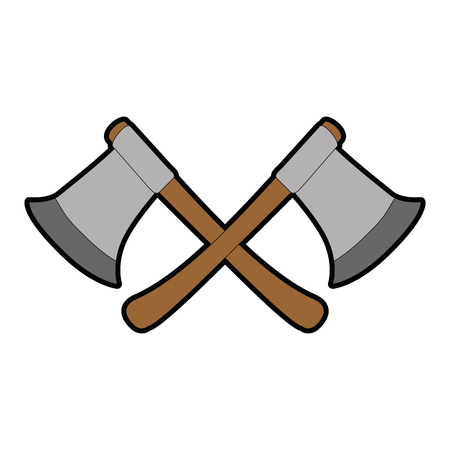 woodcutters axes isolated icon vector illustration designのイラスト素材