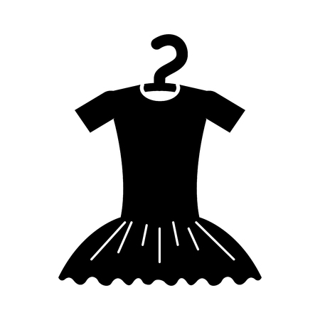 tutu ballet on the hanger costume vector illustrationのイラスト素材