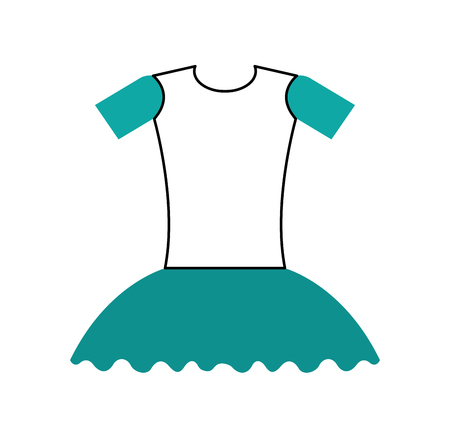 ballet dress ballet dress elegant costume vector illustrationのイラスト素材