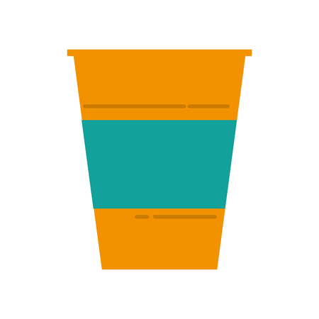 plastic cup beverage drink birthday party vector illustrationのイラスト素材