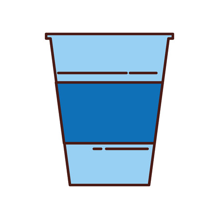 plastic cup beverage drink birthday party vector illustrationのイラスト素材
