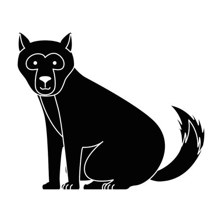 A wild bear kodiak icon vector illustration designのイラスト素材