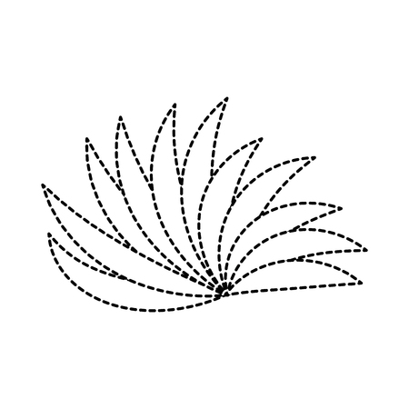 exotic jungle bush icon vector illustration designのイラスト素材