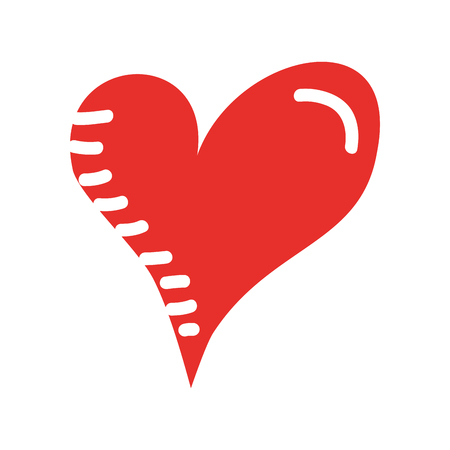 heart love romance passion drawn design vector illustrationのイラスト素材