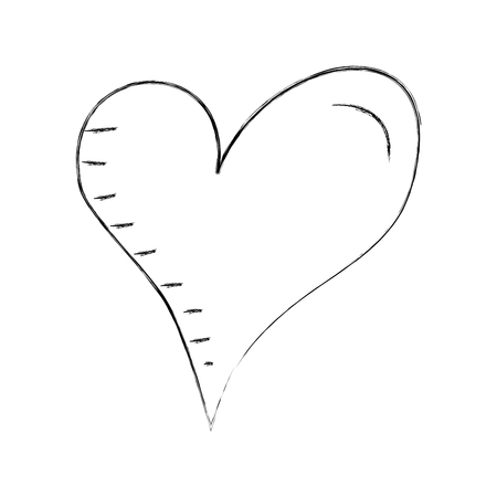 heart love romance passion drawn design vector illustrationのイラスト素材