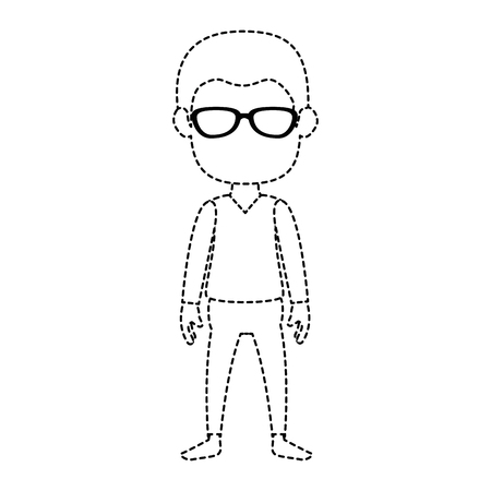 businessman avatar character icon vector illustration designのイラスト素材