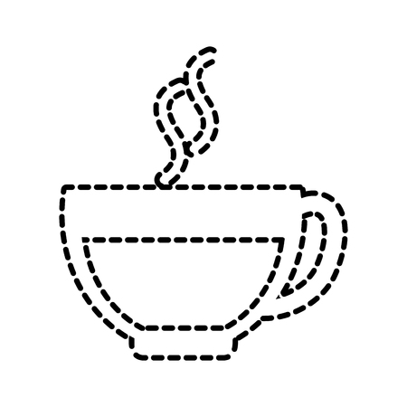 coffee cup office breakfast beverage vector illustrationのイラスト素材