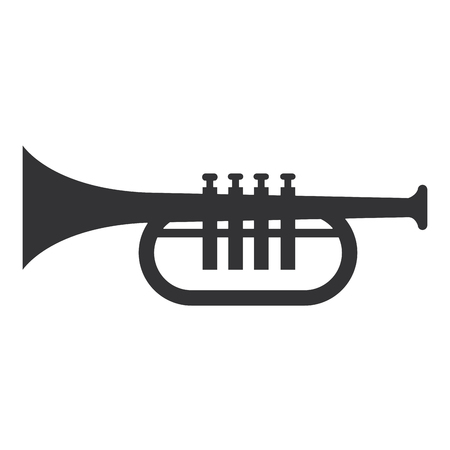 trumpet instrument isolated icon vector illustration designのイラスト素材