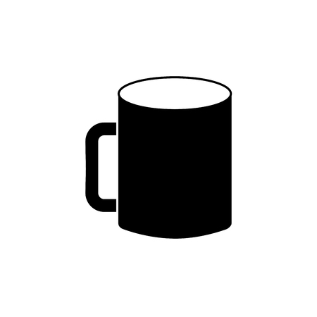 mockup of corporate ceramic mug template for branding identity and company blank design vector illustrationのイラスト素材