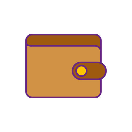 wallet bank concept safety money business vector illustrationのイラスト素材