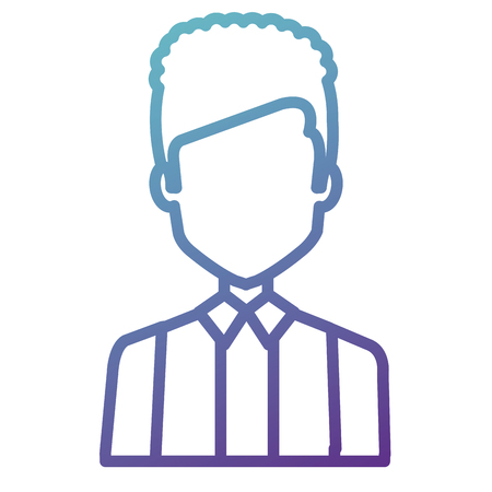 elegant businessman avatar character vector illustration designのイラスト素材