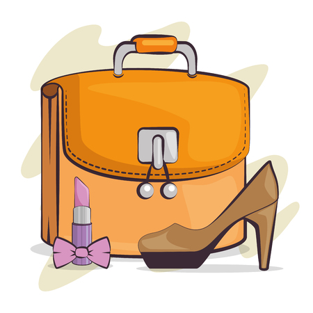 stylish woman fashion accesories vector illustration graphic designのイラスト素材