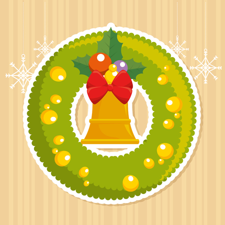 merry christmas decoration vector illustration graphic designのイラスト素材