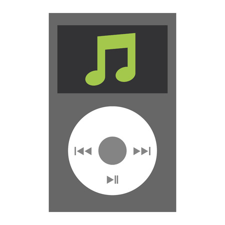 mp3 player music device vector illustration designのイラスト素材
