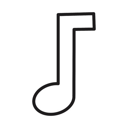 Music note isolated icon vector illustration design.のイラスト素材