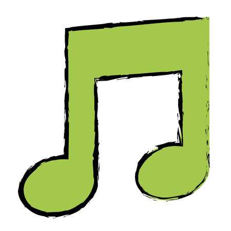 Music note icon.のイラスト素材