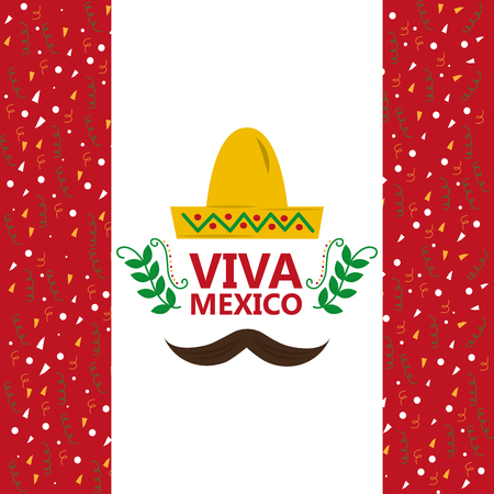Viva mexico banner.のイラスト素材