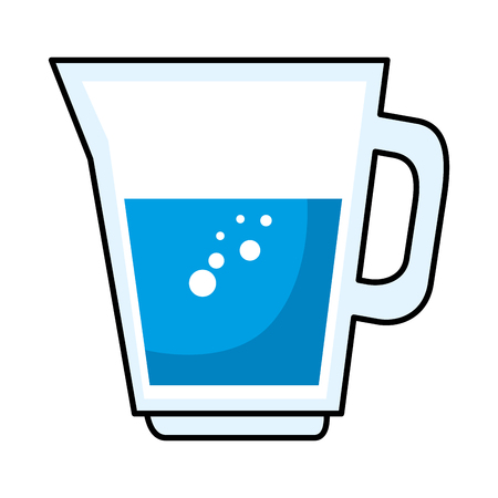 juice glass pot icon vector illustration designのイラスト素材
