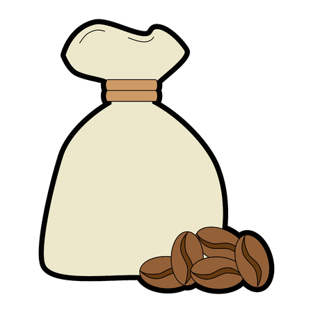 bag coffee seeds isolated icon vector illustration designのイラスト素材