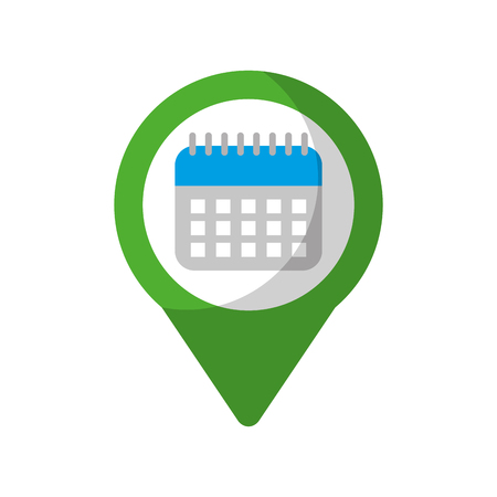 calendar social media  round pointer web vector illustrationのイラスト素材