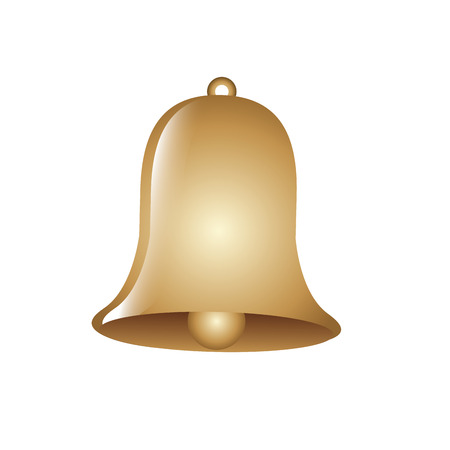 Decorated bell christmas event ornament vector illustrationのイラスト素材