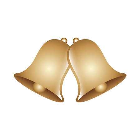 Decorative christmas bells ornament icon vector illustrationのイラスト素材