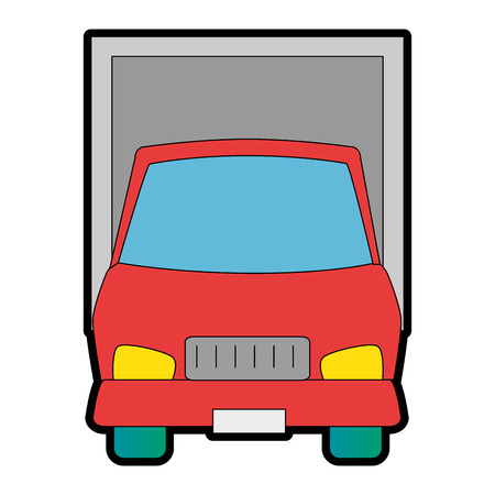 delivery truck isolated icon vector illustration designのイラスト素材