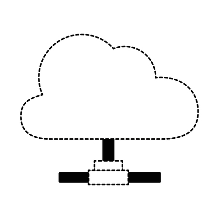 cloud computing isolated icon vector illustration designのイラスト素材