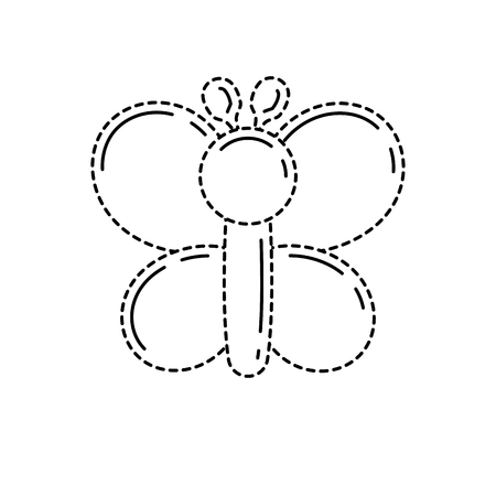 funny inflatable shaped balloons butterfly animal vector illustrationのイラスト素材