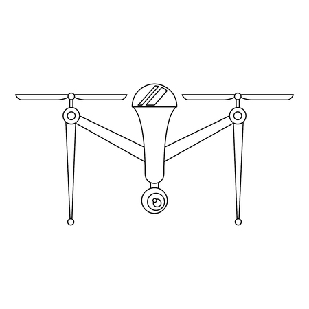 drone aerial camera remote propeller device vector illustrationのイラスト素材