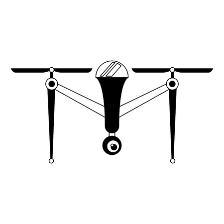 drone aerial camera remote propeller device vector illustrationのイラスト素材