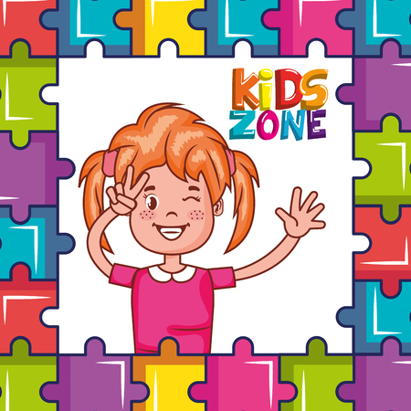 kids zone poster icon vector illustration designのイラスト素材