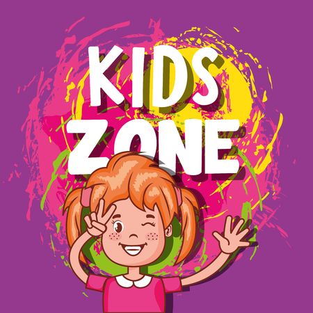 kids zone poster icon vector illustration designのイラスト素材