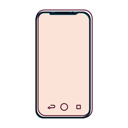 mobile phone gadget technology touch screen vector illustrationのイラスト素材