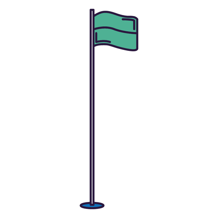 pointer flag isolated icon vector illustration designのイラスト素材