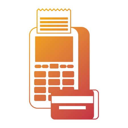 payment online dataphone credit card bank digital vector illustrationのイラスト素材