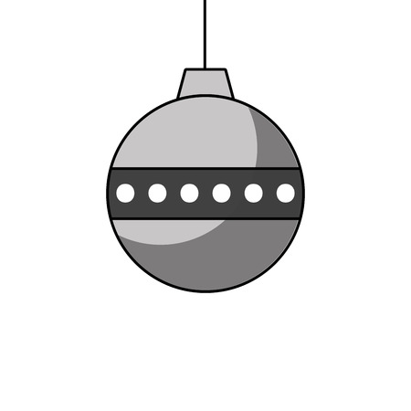 merry christmas ball fragile decoration image vector illustrationのイラスト素材