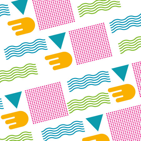 seamless abstract texture with zig zag lines decoration vector illustration