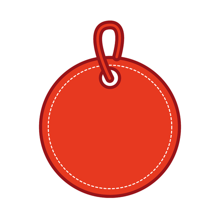christmas round price tag with hanger sale promotion and gift card vector illustrationのイラスト素材