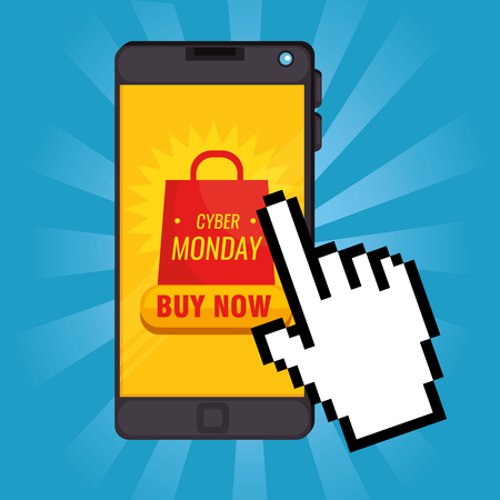 cyber monday sale banner background vector illustration graphic designのイラスト素材