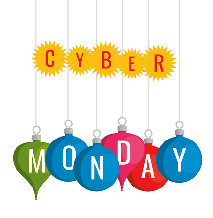 cyber monday sale banner background vector illustration graphic designのイラスト素材