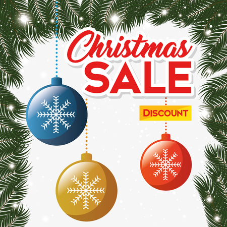 christmas sale banner background vector illustration graphic designのイラスト素材