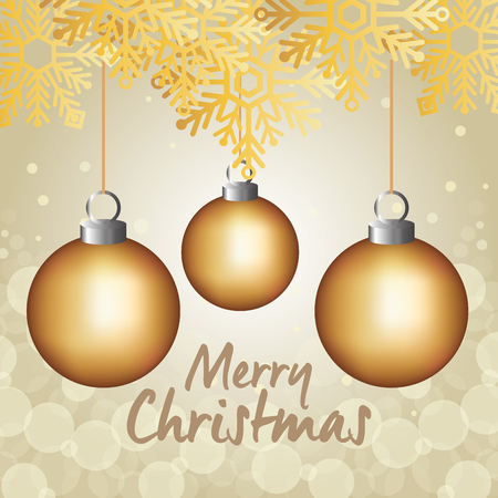 bright merry christmas card vector illustration designのイラスト素材