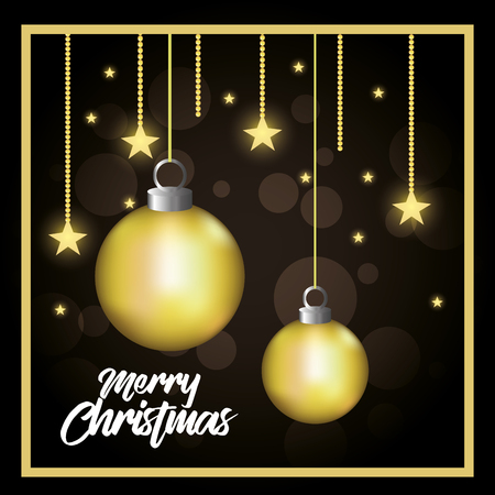 bright merry christmas card vector illustration designのイラスト素材