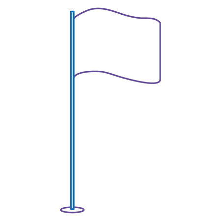 pointer flag isolated icon vector illustration designのイラスト素材
