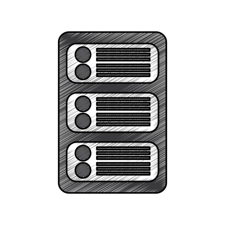 Data center development network technology vector illustrationのイラスト素材