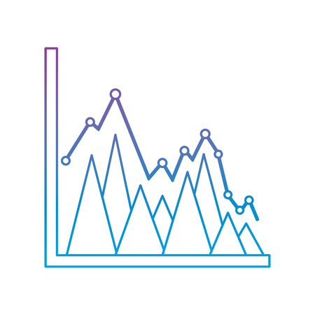business diagram graph chart bright triangle pattern vector illustrationのイラスト素材