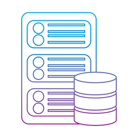 data base center server hosting network icon vector illustrationのイラスト素材