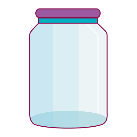 glass jar isolated icon vector illustration designのイラスト素材