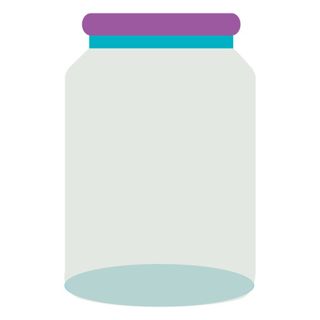 glass jar isolated icon vector illustration designのイラスト素材